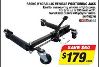Autobarn 680kg hydraulic vehicle positioning jack offer