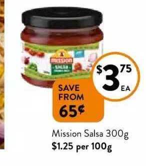 Foodworks Mission salsa offer