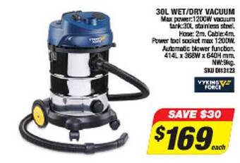 30l wet dry vacuum