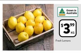 Foodworks Fresh lemons offer