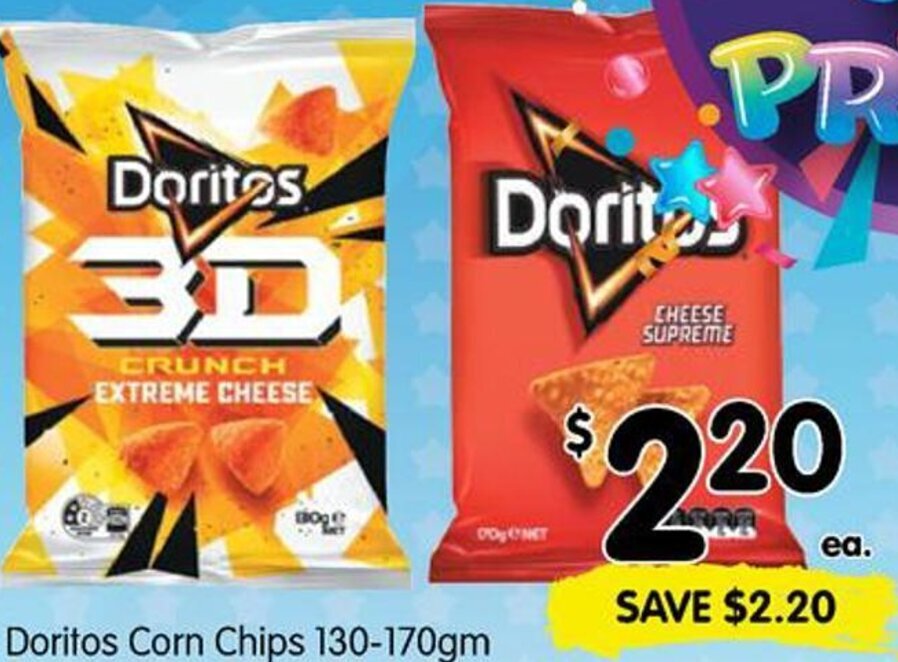 Doritos corn Chips 130170gm offer at Spar