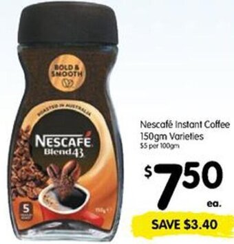 Spar Nescafé Instant Coffee 150gm offer