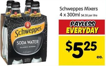 Spar Schweppes Mixers 4 x 300ml offer