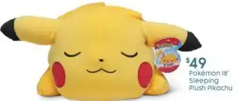 Pokémon 18' Sleeping Plush Pikachu