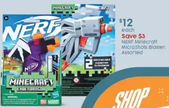 Target Nerf Minecraft MicroShots Blaster offer