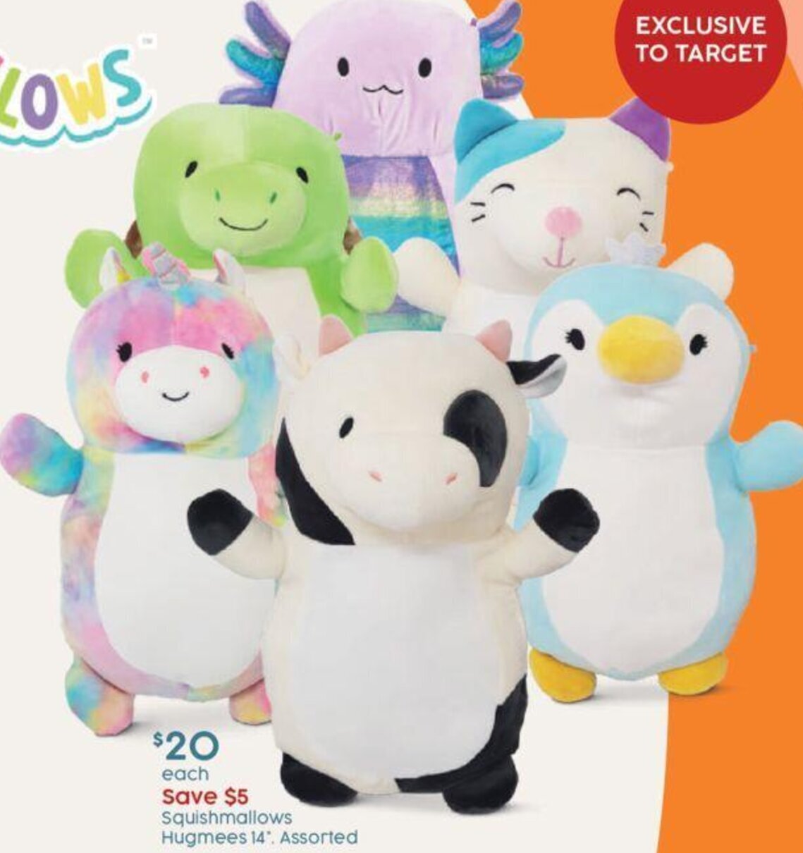 Squishmallows Hugmees 14" offer at Target