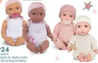 Target Babi 14" Baby Dolls offer