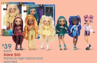 Target Rainbow High Fashion Doll offer