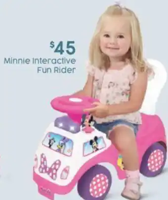Target Minnie Interactive Fun Rider offer