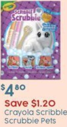 Target Crayola Scribble Scrubbie Pets offer