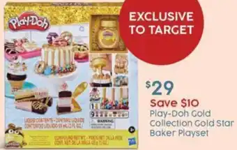 Play-Doh Gold Collection Gold Star Bakery Playset