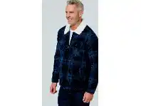 Harris Scarfe Bronson Casual Lloyd Flannel Jacket with Sherpa Lining offer