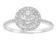 Find in Store South Australia Queensland Western Australia New South Wales 9ct White Gold 1/2 Carat Diamond Ring