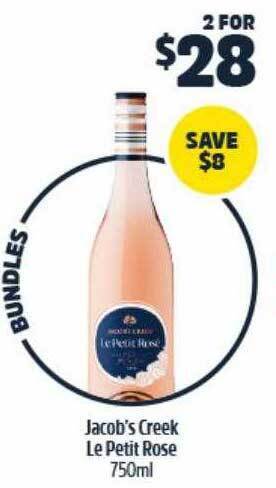 BWS Jacob's creek le petit rose offer