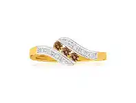Shiels Australian Diamond 9ct Yellow Gold Diamond Trilogy Ring offer