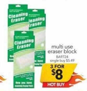 Cheap as Chips Multi use eraser block offer