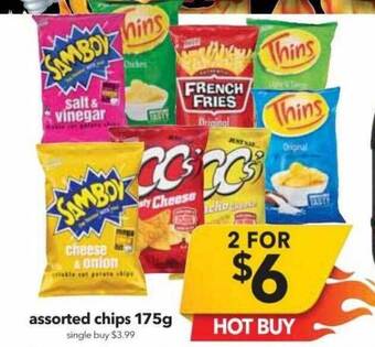 Cheap as Chips Assorted chips offer