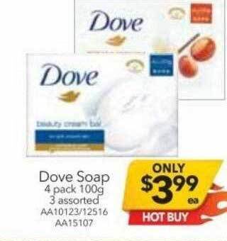 Cheap as Chips Dove soap offer
