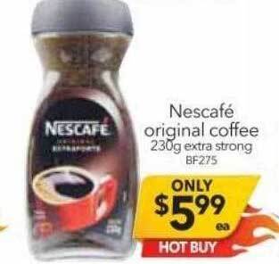 Cheap as Chips Nescafé original coffee offer