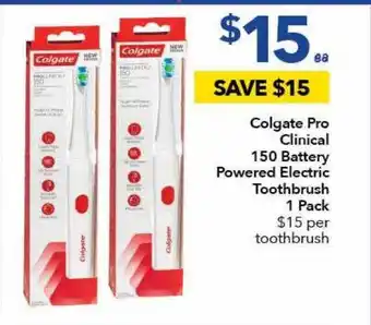 Ritchies Colgate pro clinical 150 battery powered electric toothbrush 1 pack offer