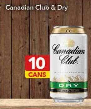 Ritchies Canadian club & dry offer