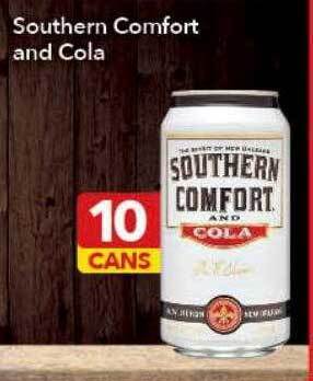 Ritchies Southern comfort and cola offer