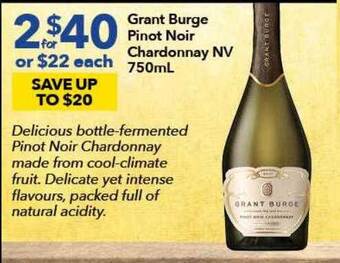Ritchies Grant burge pinot noir chardonnay nv offer