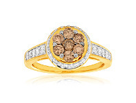 Shiels Australian Diamond 9ct Yellow Gold Diamond Ring (TW=1CT) offer