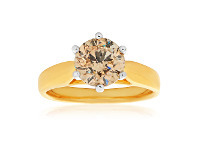 Shiels 18ct Yellow Gold Solitaire Ring with 1.5 Carat Australian Diamond offer