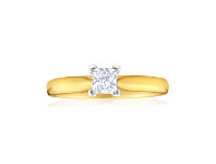 Shiels 18ct Yellow Gold Solitaire Ring with 0.5 Carat Diamond offer