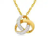 Shiels 9ct Yellow Gold Classic Diamond Pendant offer