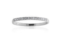 Shiels 9ct White Gold Eternity Ring with 13 Diamonds offer