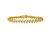 Shiels 9ct Yellow Gold Divine Diamond Bracelet offer