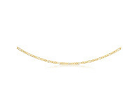 Shiels 9ct Yellow Gold Silver Filled 50cm Figaro Chain 50 Gauge offer