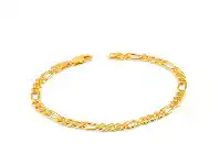 Shiels 9ct Yellow Gold Copperfilled 19cm Figaro Bracelet 120Gauge offer