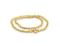 Shiels 9ct Yellow Gold Copper Filled 45cm Curb Chain Boltring 150Gauge offer