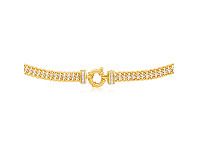 Shiels 9ct Yellow Gold Silver Filled Cubic Zirconia Mesh Chain offer