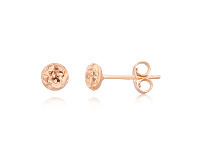 Shiels 9ct Rose Gold Textured 4.5mm Stud Earrings offer