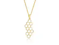 Shiels 9ct Yellow Gold Bee Hive Pattern Pendant offer