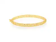 Find in Store South Australia Queensland Western Australia New South Wales 9ct Yellow Gold Fancy Mesh 65mm Bangle