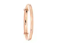 Shiels 9ct Gold Diamond Baby Bangle offer