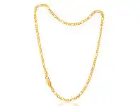 Shiels 9ct Yellow Gold 1:3 Figaro 25cm Anklet 60Gauge offer