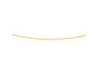 9ct Yellow Gold Solid Curb Chain 50cm 30 Gauge