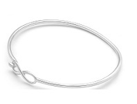 Shiels Sterling Silver Infinity 60mm Bangle offer