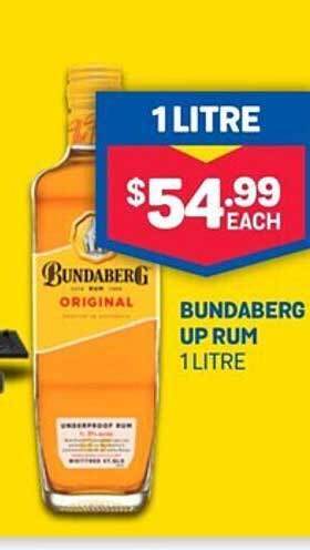 Bottlemart Bundaberg up rum offer