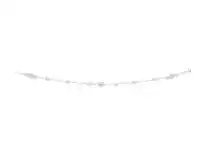 Sterling Silver Zirconia and Plain and Stardust Ball 26cm Anklet