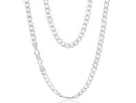 Shiels Sterling Silver Curb 150 Gauge 55cm Chain offer