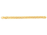 Shiels 9ct Yellow Gold Copper Filled Curb 22cm Bracelet 300 Gauge offer
