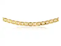 9ct Yellow Gold Silver Filled Anchor 170 Gauge 55cm Chain