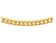Shiels 9ct Yellow Gold Copper Filled Flat Curb 60cm Chain 190 Gauge offer